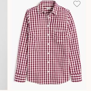 NWT ⭐️ J. Crew Mens Gingham Checkered Casual Button Down Shirt Size M